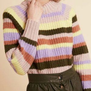 NWT Stripe chunk knit sweater